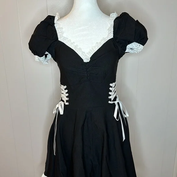 NWT Dolls Kill Don't Test Me Mini Dress - Picture 2 of 12